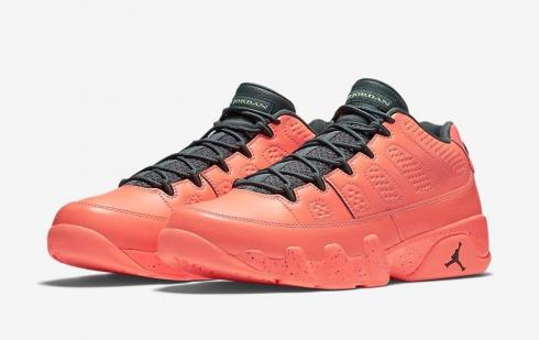 Air Jordan 9 Low - Infrared Bright Mango Hasta Ghost Green 832822-805