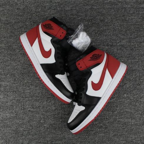 Air Jordan 1 Retro High OG 6 Rings Men Basketball Shoes White Black Red