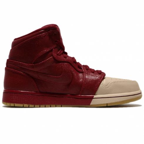 Air Jordan 1 Retro High WMNS Premium Dipped Toe Gym Red Gym Red Metallic Gold AH7389607