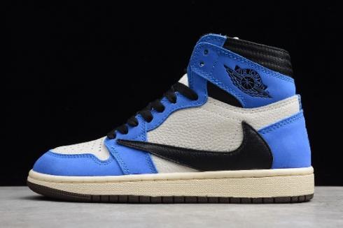 2019 Air Jordan 1 High OG TS Sail Black Blue CD44877 102