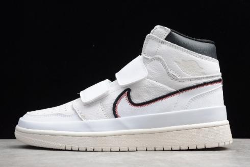 2019 Air Jordan 1 Retro High Double Strap White Black Sail AQ7924 101