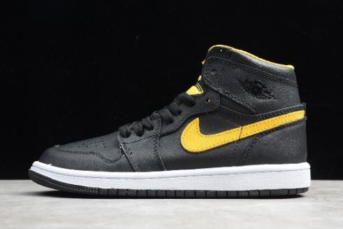 2019 Kids Air Jordan 1 Retro High OG BP Black University Gold CI9352 001