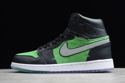 2020 Air Jordan 1 High Zoom Brut Fir Black Tomatillo Rage Green CK6637 300