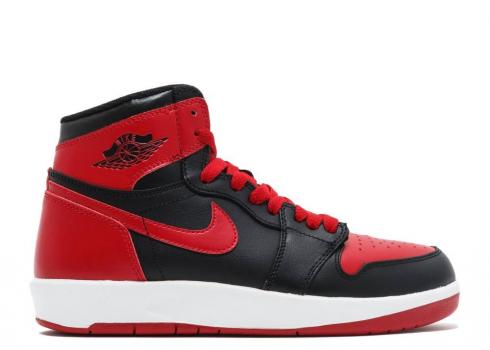 Air Jordan 1 Hi The Return Bg Gs Bred Gym Black Red 768862-001