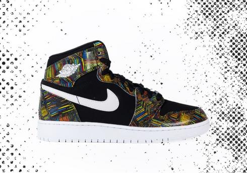 Air Jordan 1 High GS BHM Black Multi Color 739640-045