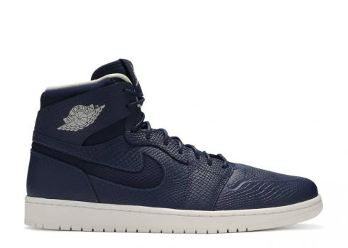 Air Jordan 1 High Nouv Navy Snake 23 Light Midnight Infrared White Bone 819176-407