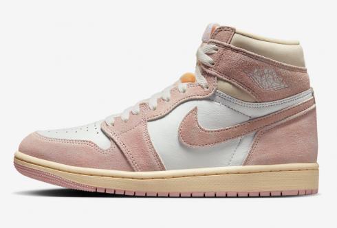 Air Jordan 1 High OG Washed Pink White Muslin Sail FD2596-600