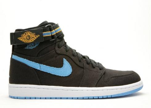 Air Jordan 1 High Strap Blue White University Black 342132-041