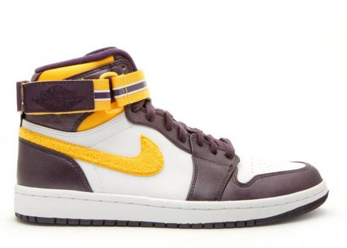 Air Jordan 1 High Strap Grand Purple Maize White Varsity 342132-571