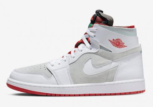 Air Jordan 1 High Zoom Air CMFT Hare White Grey Red Orange CT0978-100