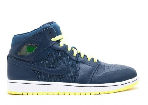 Air Jordan 1 Retro 97 Txt Squadron Blue Yllw Sqrn Electric 555071-445