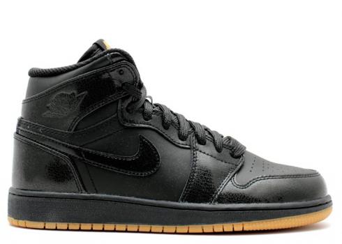 Air Jordan 1 Retro Bg Gs Black Gum Light Brown 575441-020