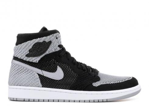 Air Jordan 1 Retro Hi Flyknit Shadow White Medium Black Grey 919704-003