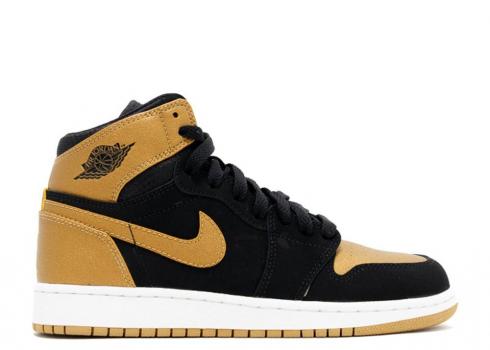 Air Jordan 1 Retro High Bg Gs Melo Pe Series White Black Gold Metallic 705300-026