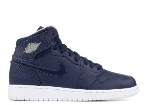 Air Jordan 1 Retro High Bg Midnight Navy Light Bone 705300-405