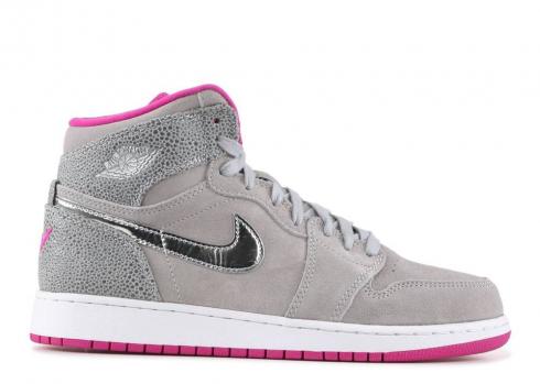 Air Jordan 1 Retro High Gg Maya Moore Flash Fuchsia Grey Metallic Wolf Silver 332148-012
