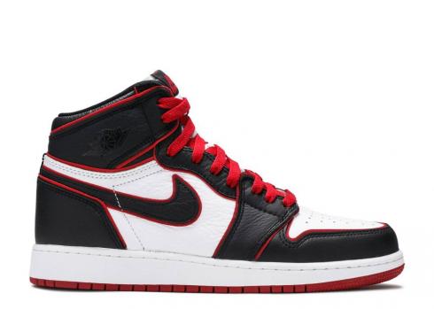 Air Jordan 1 Retro High Og Bg Bloodline Gym Black White Red 575441-062