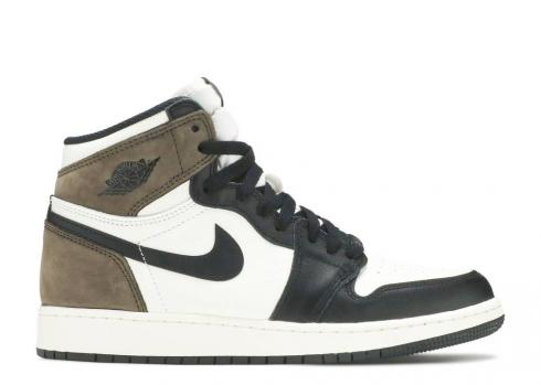 Air Jordan 1 Retro High Og Gs Dark Mocha Sail Black 575441-105