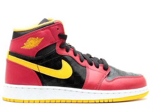 Air Jordan 1 Retro High Og Gs Highlight Reel Gold Gym Black University Red 575441-017