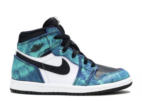 Air Jordan 1 Retro High Og Td Tiedye Green White Black Aurora CU0450-100