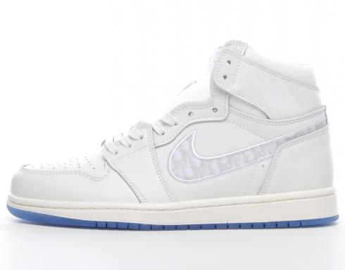 Dior x Nike Air Jordan 1 High White Light Grey CN8607-102