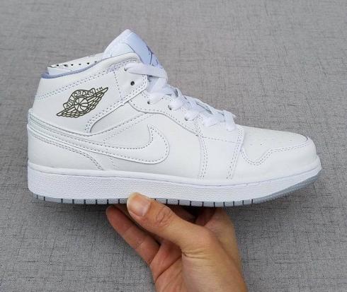 NEW DS 2017 Nike Air Jordan I 1 Retro All White Women Shoes