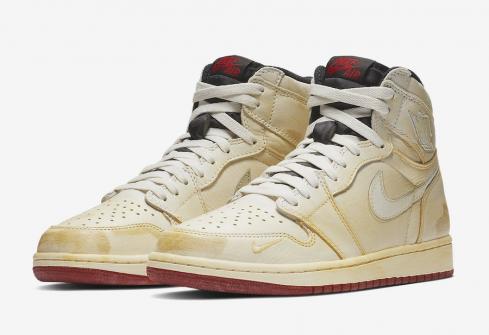 Nigel Sylvester x Air Jordan 1 Retro High OG Sail Varsity Red Reflect Silver White BV1803-106