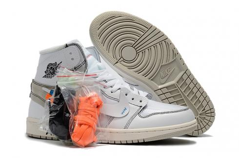 Nike Air Jordan I 1 Retro Basketball Shoes Hot All White