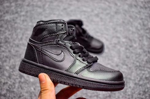 Nike Air Jordan I 1 Retro Kid Shoes Black All 575441
