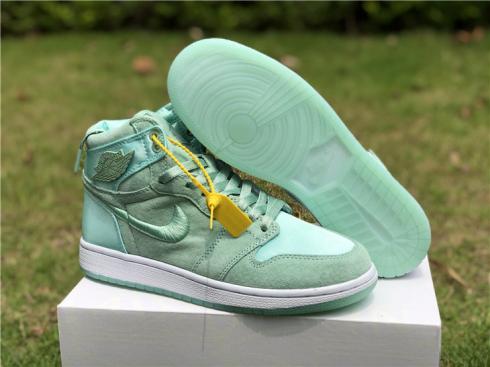 Nike Air Jordan I 1 Women Basketball Shoes Light Green All