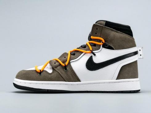 Off-White x Futura x Air Jordan 1 High Brown White Black 52937-612