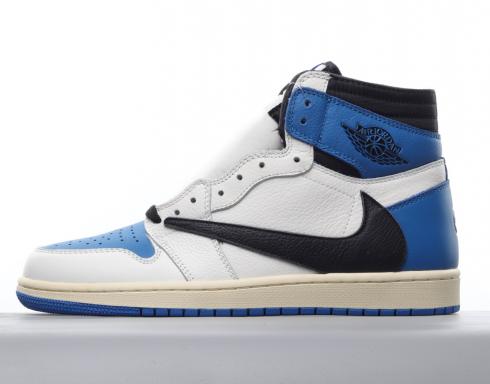 Travis Scott x Fragment x Air Jordan 1 High OG SP Military Blue MNJDLS-642
