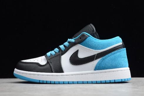 2020 Air Jordan 1 Low SE Laser Blue Mens Basketball Shoes CK3022 004