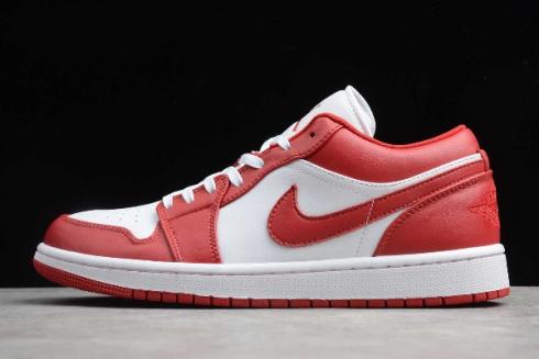 2020 New Air Jordan 1 Low Gym Red White Mens Basketball Shoes 553558 611