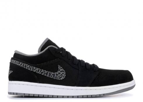 Air Jordan 1 Low Black Charcoal Light White 338145-015