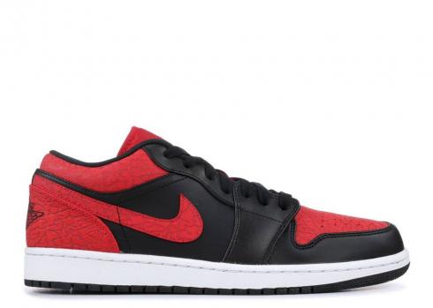 Air Jordan 1 Low Bred Gym Black White Red 553558-013