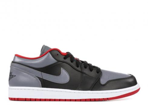 Air Jordan 1 Low Cool Grey Gym Black Red 553558-012