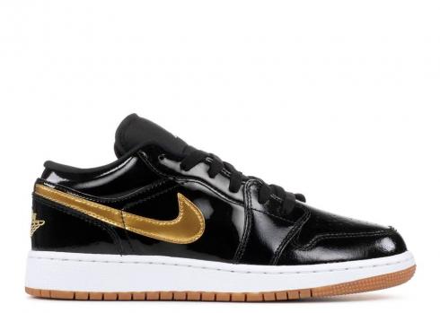 Air Jordan 1 Low Gg Metallic Gold Black 554723-032