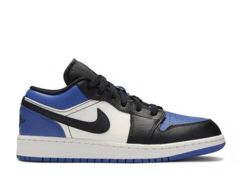 Air Jordan 1 Low Gs Royal Toe Black White Sport CQ9486-400