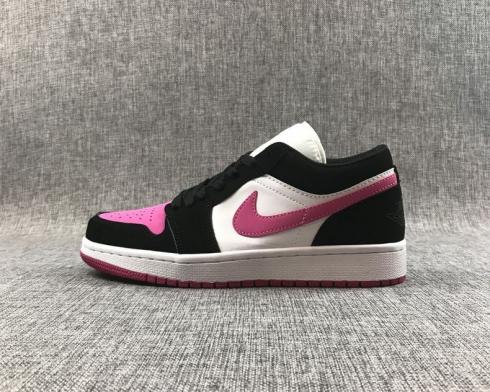 Air Jordan 1 Low Pink White Black Mens Basketball Shoes AJ9884-442