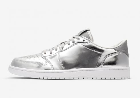Air Jordan 1 Low Pinnacle - Metallic Silver Metallic Silver Sail 852549-003