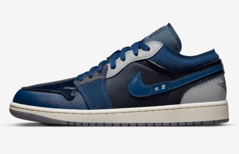 Air Jordan 1 Low SE Craft Obsidian Ashen Slate French Blue Sail DR8867-400