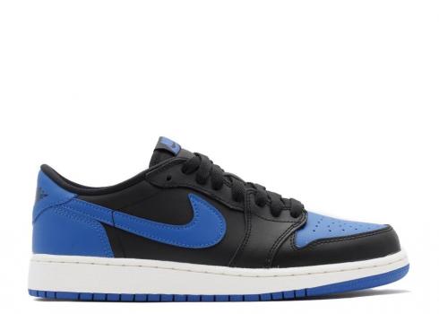 Air Jordan 1 Retro Low Og Bg Black Varsity Rotyal Royal Sail 709999-004