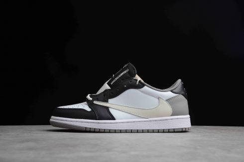 Fragment x Travis Scott x Air Jordan 1 Low OG TS SP Grey Black White DM7866-010