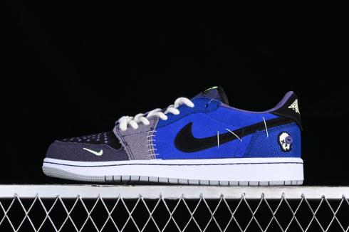 Zion Williamson x Air Jordan 1 Low Voodoo Blue Purple Black White DZ7292-420