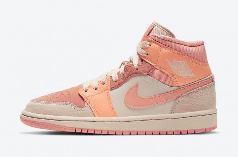 Air Jordan 1 Mid Apricot Atomic Orange Apricot Agate Terra Blush DH4270-800
