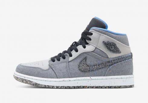 Air Jordan 1 Mid Crater Grey University Blue DM3529-004