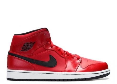 Air Jordan 1 Mid Gym Black White Red 554724-602