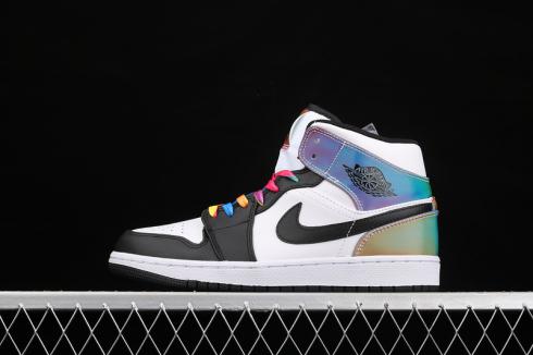 Air Jordan 1 Mid Heat Reactive White Black Multi-Color DM7802-100