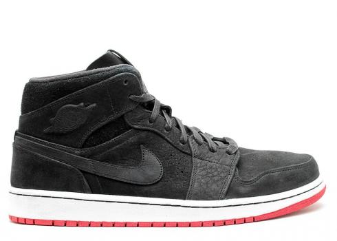 Air Jordan 1 Mid Nouveau Black Red Gym Sail 629151-001